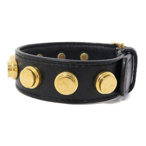 SAINT LAURENT YSL GHW Bracelets Accessories Gold Black