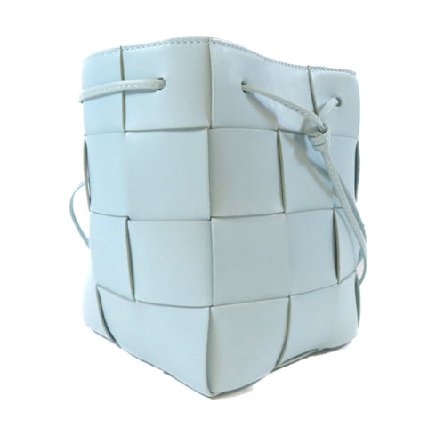 BOTTEGA VENETA BV Small Cassette Crossbody Bucket 680218VCQC42916 Lambskin Blue
