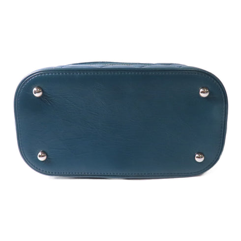 CHANEL Quilted CC SHW Chain Shoulder Bag Calfskin Leather/Plastics Green