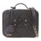 CHANEL CC GHW Filigree Vanity Case 2 Way Shoulder Handbag Calfskin Leather Black