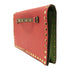 Valentino GHW Garavani Rockstud Accessory Pouch Calfskin Leather Pink/Green