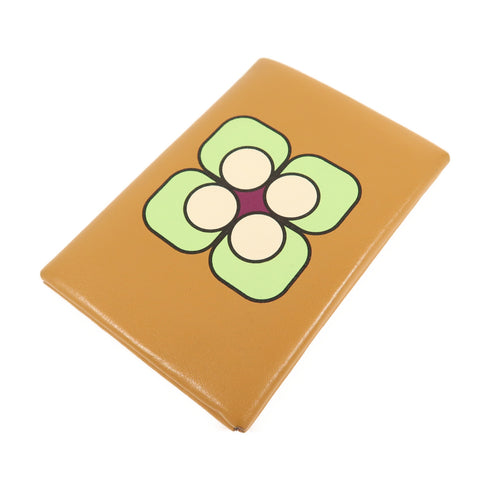 HERMES GHW Calvi Card Case Swift Leather Stamp U 4B Biscuit