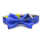HERMES Mini Ribbon Bow Tie Silk Blue