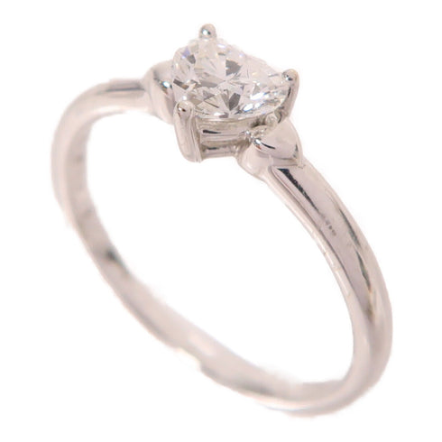 Jewelry 0.43ct Diamond Ring 2.1g 18K White Gold