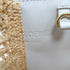 LOEWE GHW Hammock Compact Raffia 2way Shoulder Bag Leather Raffia White