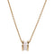 BVLGARI B-Zero1 Necklace 18K Yellow Gold Ceramic Gold/White