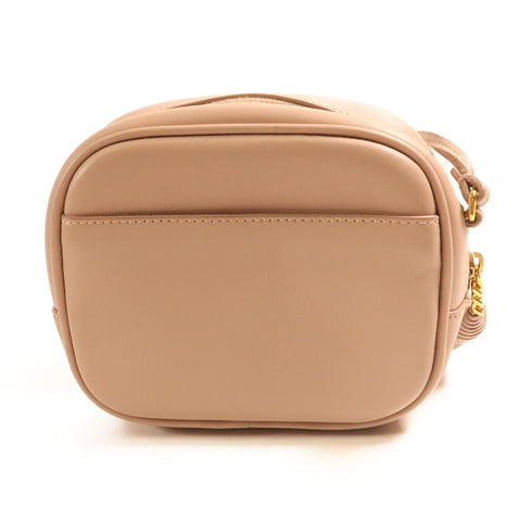 SAINT LAURENT YSL Shoulder Bag Calfskin Leather Pink