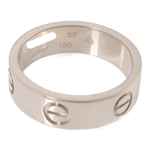 CARTIER Love Ring B4084700 18K White Gold Cartier#52 US#5.75