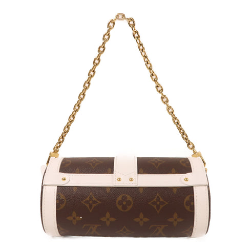 LOUIS VUITTON LV GHW Papillon Trunk 2 Way Bag M81485 Monogram/Leather Brown