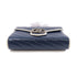 GUCCI GG SHW GG Marmont Shoulder Bag 573807 Calfskin Leather Blue