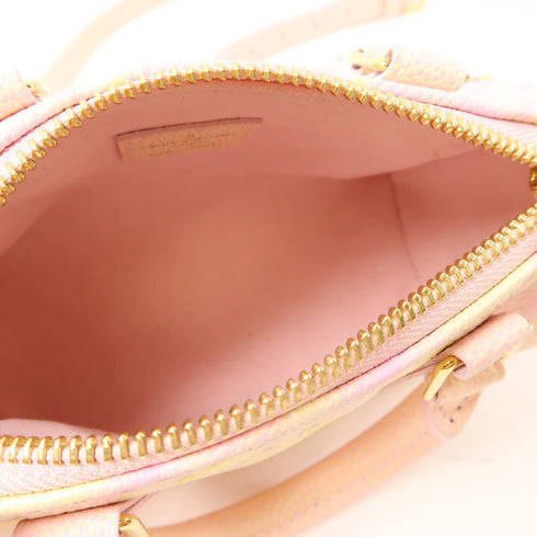 LOUIS VUITTON LV GHW Nano Speedy 2 Way Bag M81508 Monogram Empreinte Pink/Yellow