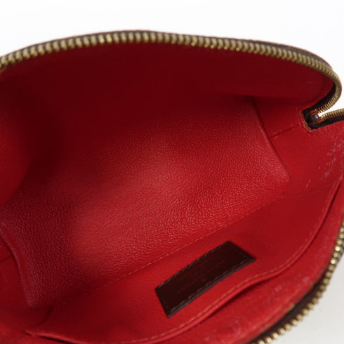 LOUIS VUITTON LV GHW Cosmetic Pouch PM Clutch N47516 Damier Ebene Brown