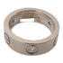 CARTIER Love Ring Half Diamond Ring 18K White Gold Cartier#49 US#5 B4032549