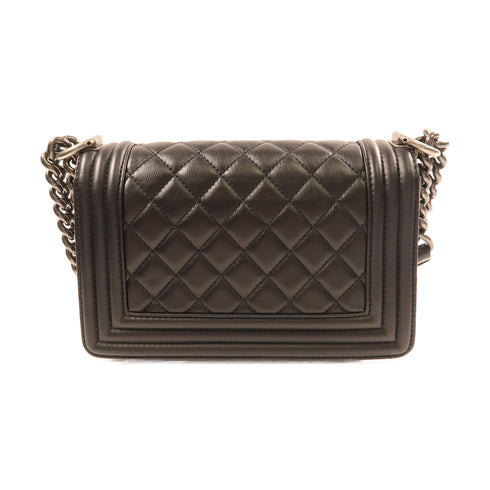 CHANEL CC SHW Boy Chanel 20 Shoulder Bag Calfskin Leather A67085 Black