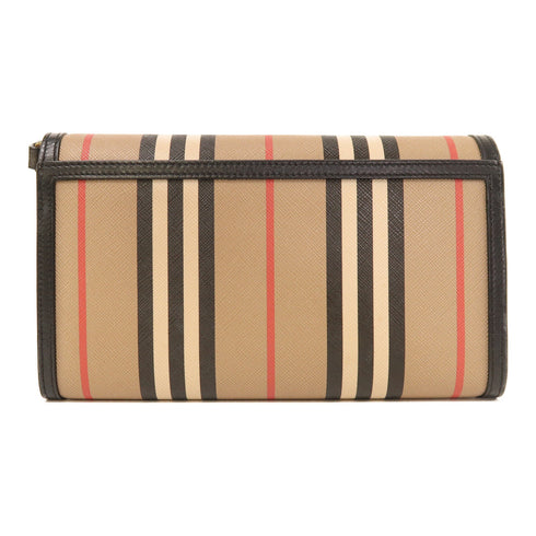 BURBERRY GHW Shoulder Bag Calfskin Leather Brown/Black