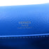 HERMES PHW Mini Roulis Shoulder Bag Evercolor Leather Bleu Zanzibar/Blue