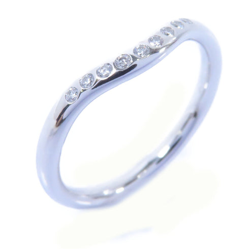 TIFFANY&CO 0.06ct Diamond Wedding Band Ring PT950 Platinum US#5.25
