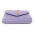 SAINT LAURENT YSL GHW Wallet 651028 Calfskin Leather Purple
