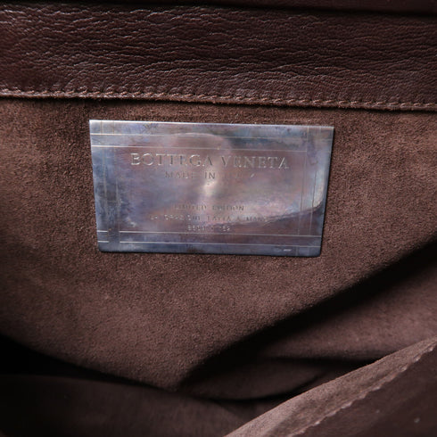 BOTTEGA VENETA BV GHW Hand Bag Lambskin Leather Brown