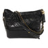 CHANEL CC GHW/SHW Gabrielle MM Chain Shoulder Bag Lambskin Leather Black