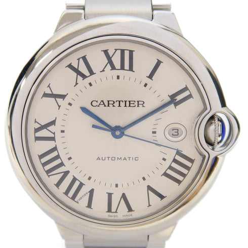 CARTIER Ballon Bleu Automatic Watch W69012Z4 Stainless Steel White
