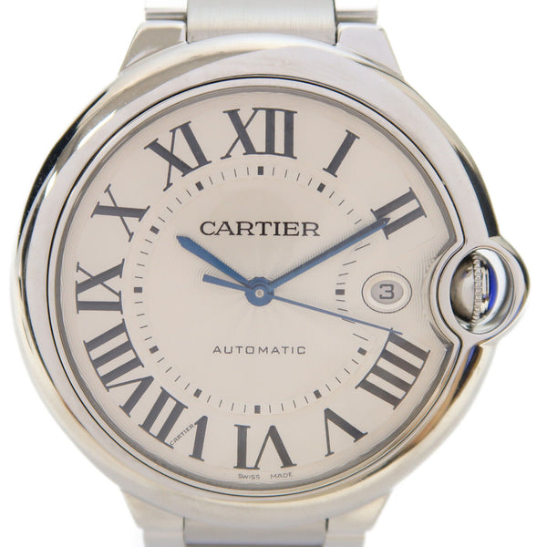 CARTIER Ballon Bleu Automatic Watch W69012Z4 Stainless Steel White