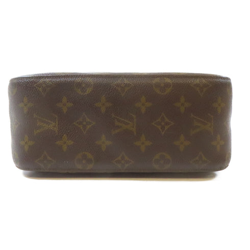 LOUIS VUITTON LV GHW Looping MM Shoulder Handbag M51146 Monogram Brown