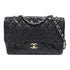 CHANEL Quilted CC SHW Classic Jumbo Chain Shoulder Bag Leather Black