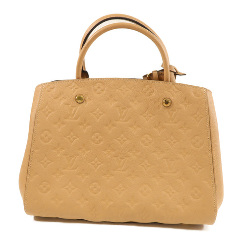 LOUIS VUITTON LV GHW Montaigne MM Shoulder Bag M41152 Monogram Empreinte