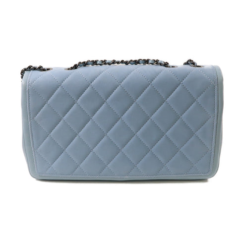 CHANEL CC Chain Shoulder Bag Calfskin Leather Light Blue