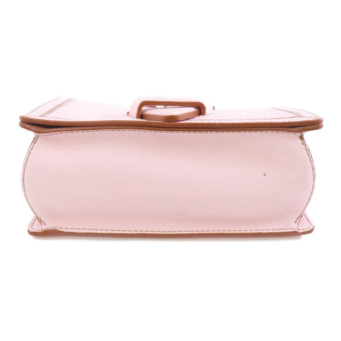LOEWE GHW Barcelona Bag Shoulder Bag Calfskin Leather Pink