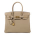 HERMES GHW Birkin 30 Handbag Togo Leather Beige Marfa