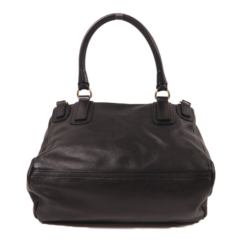 GIVENCHY GHW Pandora 2 Way Shoulder Bag Calfskin Leather Black