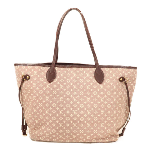 LOUIS VUITTON LV GHW Neverfull MM Shoulder Tote Bag M40515 Monogram Idylle Red