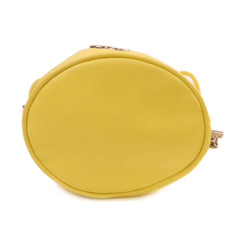 GUCCI SHW GG Marmont Mini Bucket Shoulder Bag Crossbody Calfskin 575163 Yellow