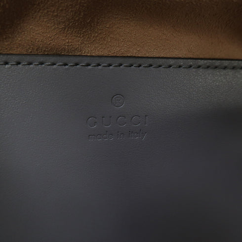 GUCCI GG SHW GG Marmont Shoulder Bag Crossbody 447632 Calfskin Leather Grey