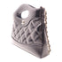 CHANEL CC SHW Nano 31 Chain Shoulder Bag Calfskin Leather Black