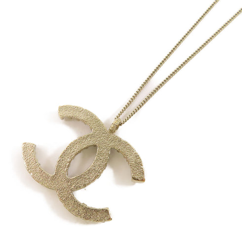 CHANEL CC Necklace Metal White/Gold