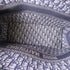 Christian Dior CD Dior Tote Bag Shoulder Handbag Canvas Navy Blue Beige