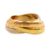 CARTIER Trinity Ring #51 US#4.25 18K Yellow Gold White Gold Rose Gold