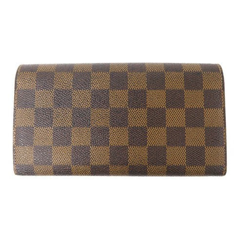 LOUIS VUITTON LV GHW Long Wallet N61734 Damier Ebene Brown