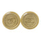CHANEL CC Earrings PVC Gold