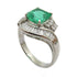 FINE JEWELRY 1.62ct Emerald 0.63ct Diamond Ring US#7.25 PT900 Platinum