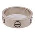 CARTIER Love Ring 18K White Gold Silver #51 US#5.5