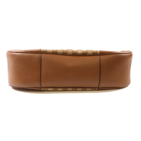 GUCCI GG GHW Bree Micro Hobo Shoulder Bag 449244 Canvas Brown