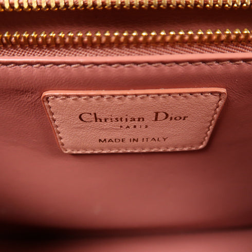 Christian Dior CD GHW Montaigne 30 Shoulder Bag Calfskin Leather Pink