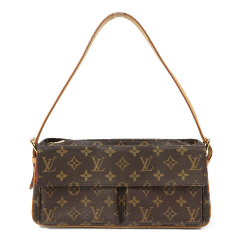 LOUIS VUITTON LV GHW Viva Cite Shoulder Bag M51164 Monogram Brown