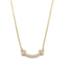 TIFFANY&CO T Smile Mini Diamond Necklace 18K Pink Gold