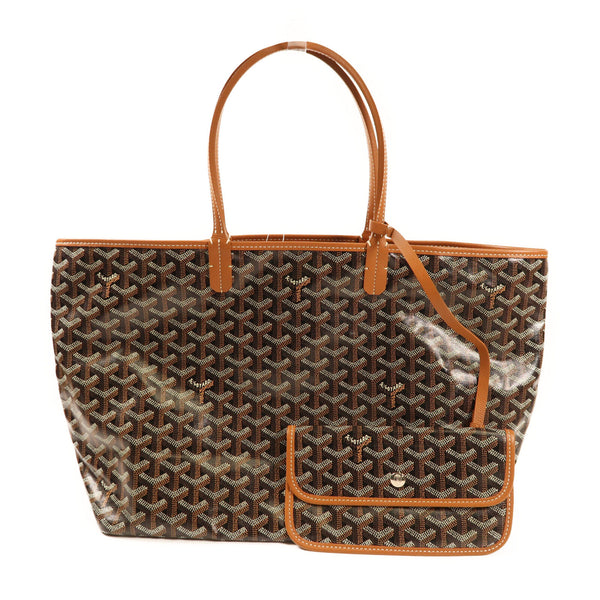 GOYARD Tote Bag Coated Canvas Brown