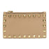 Valentino GHW Card Coin Case Calfskin Leather Pastel Pink